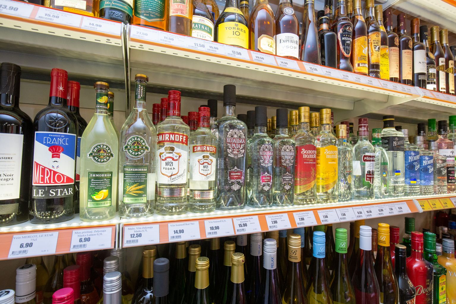 Alkohol kaupluses. Pilt on illustratiivne.