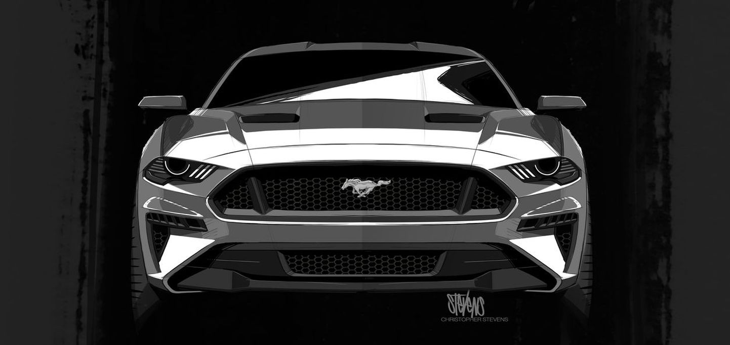 Ford Mustang 2018 sketš