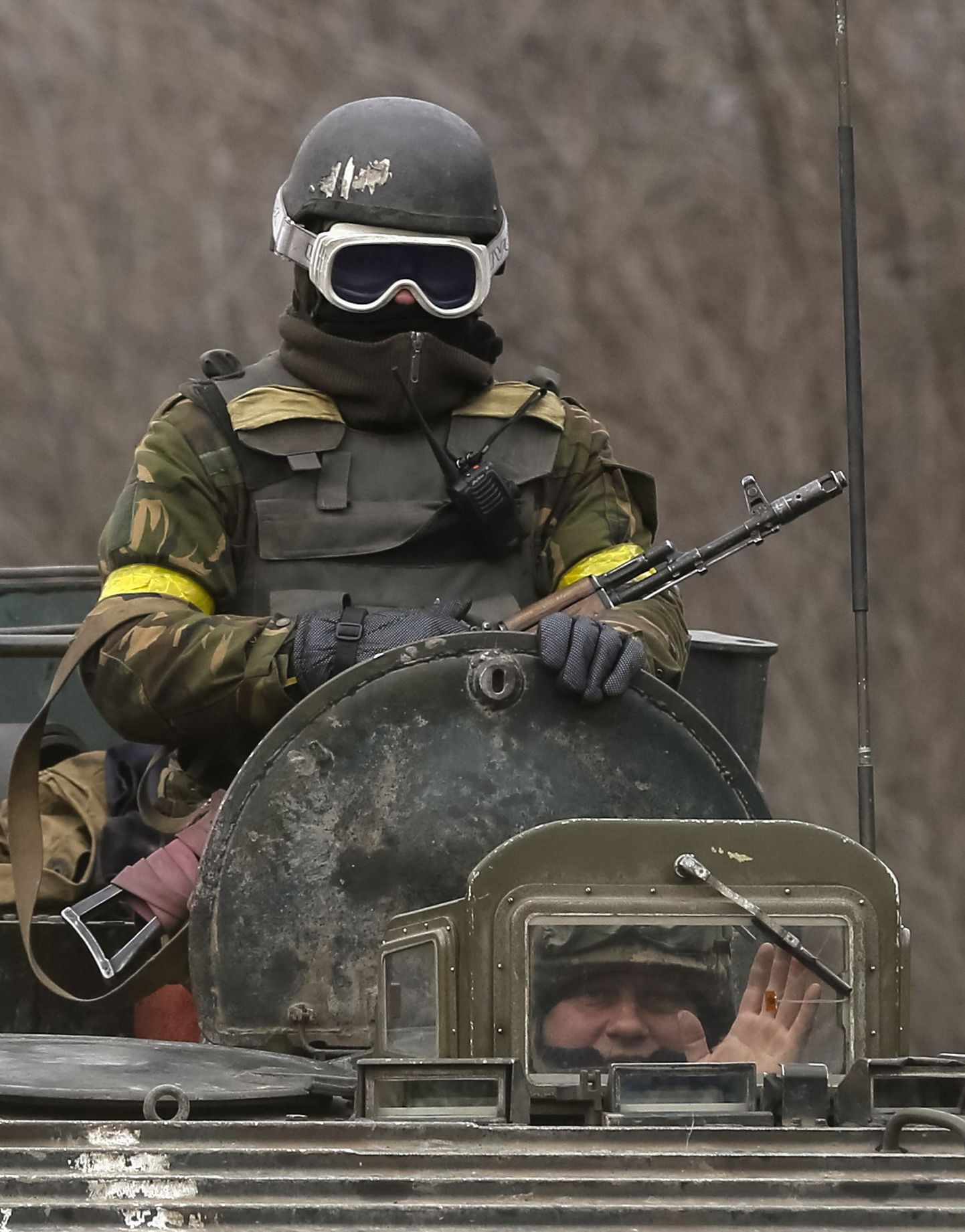 Ukraina valitsus vägede sõjaväelased Debaltseve lähistel.