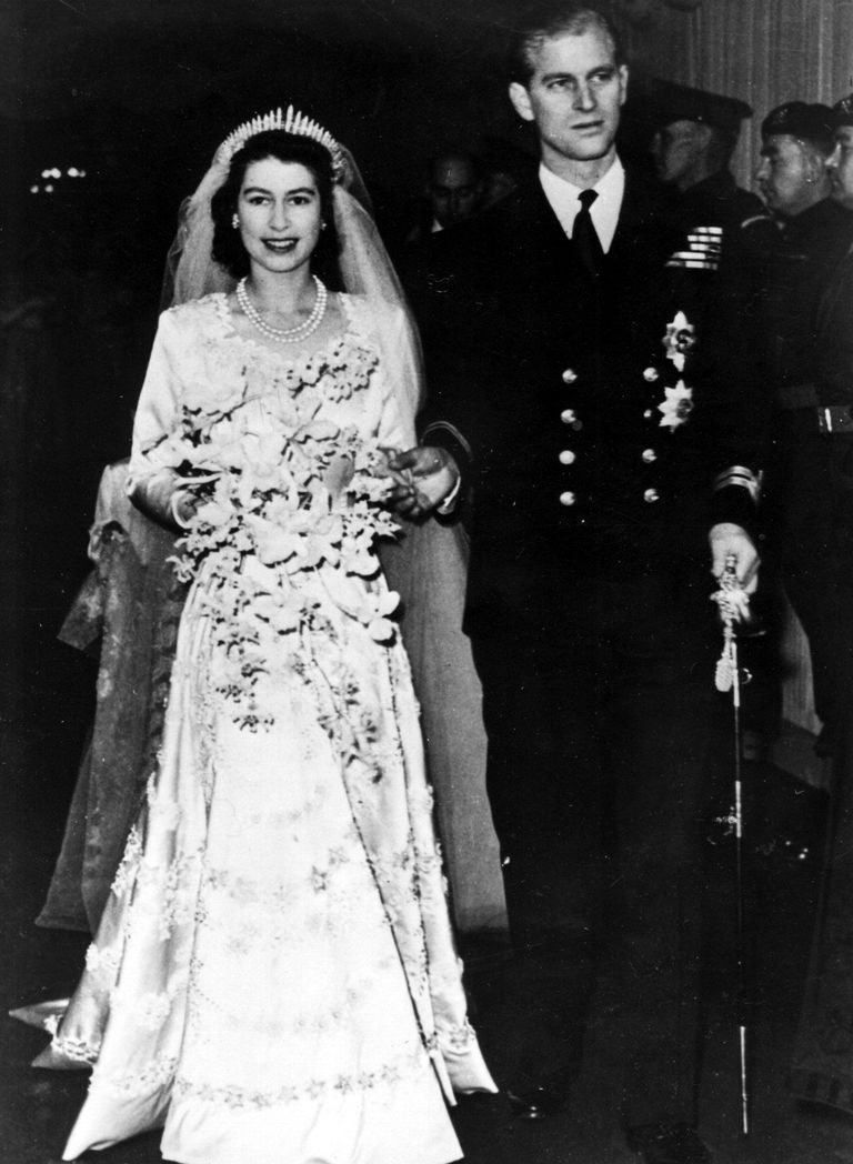 Printsess Elizabeth ja prints Philip oma pulmapäeval