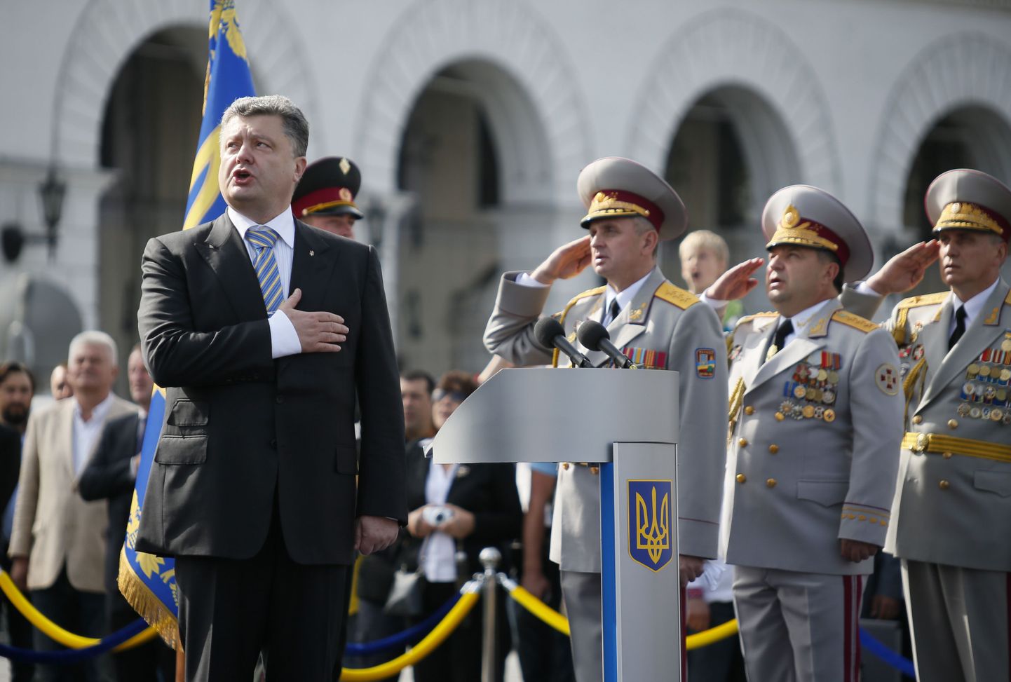 Украина отмечает День независимости парадом в Киеве.