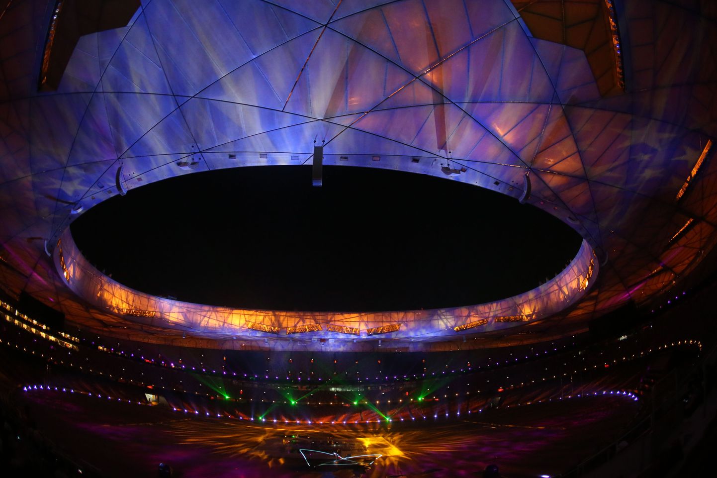 Eile toimunud valgusmäng Pekingi rahvusstaadionil.