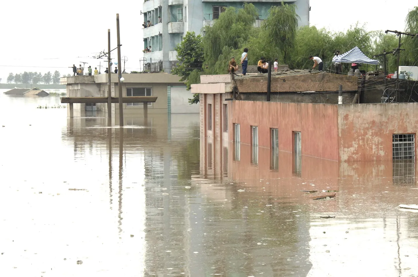 Üleujutused Põhja-Koreas Anju linnas