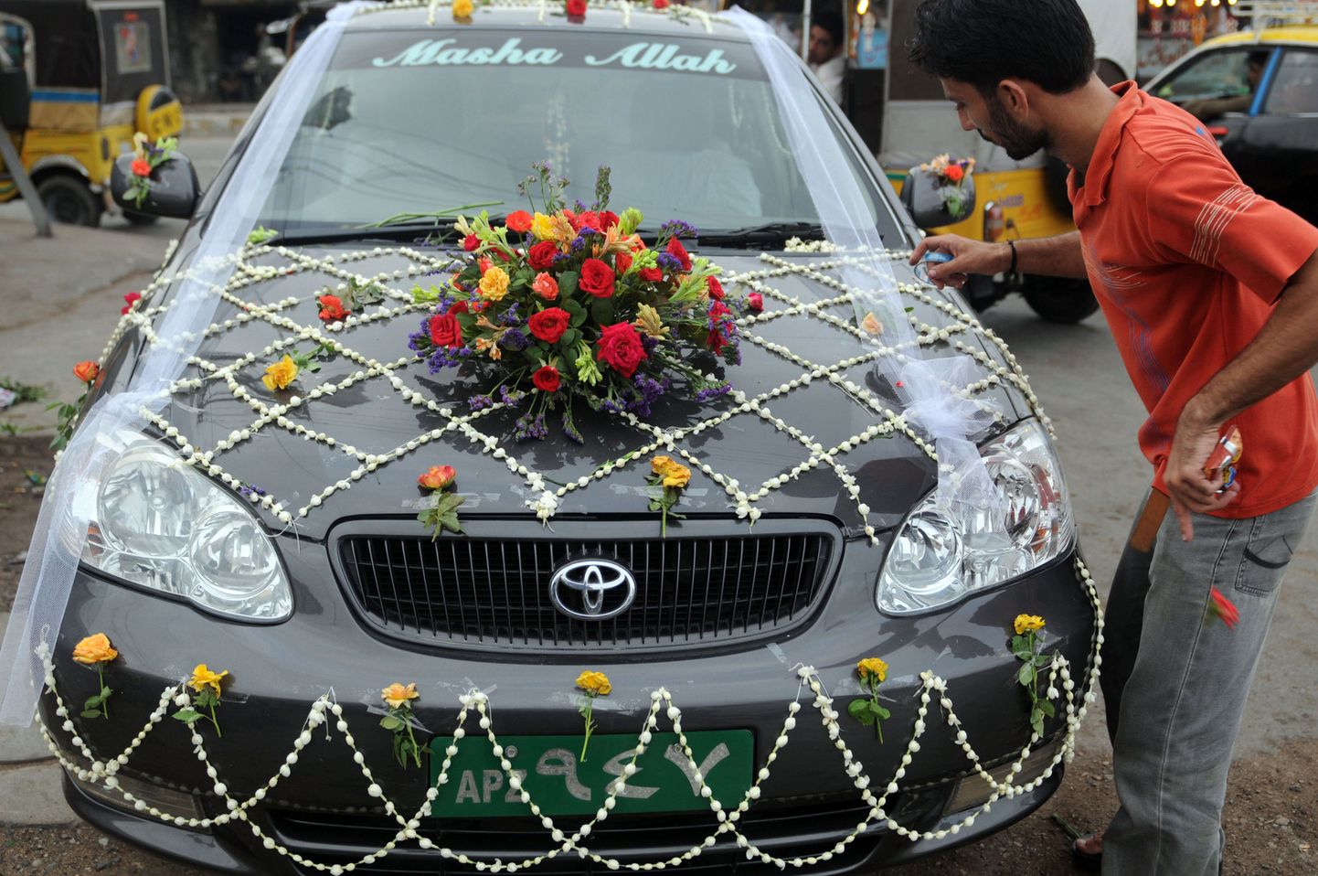 Dekoreeritud pulmaauto Pakistanis