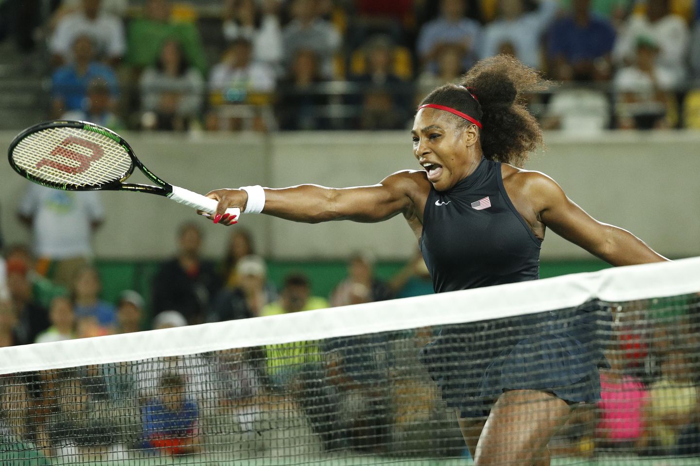 Serena Williams Rio de Janeiros mänguhoos.