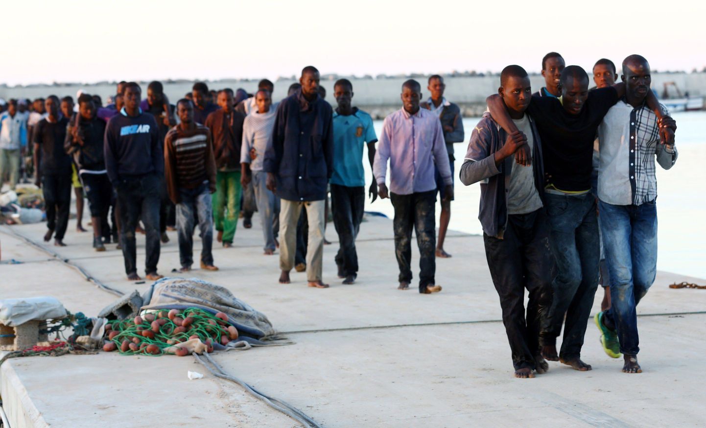 Aafrikast Sahara tagustelt aladelt pärit põgenikud Itaalias