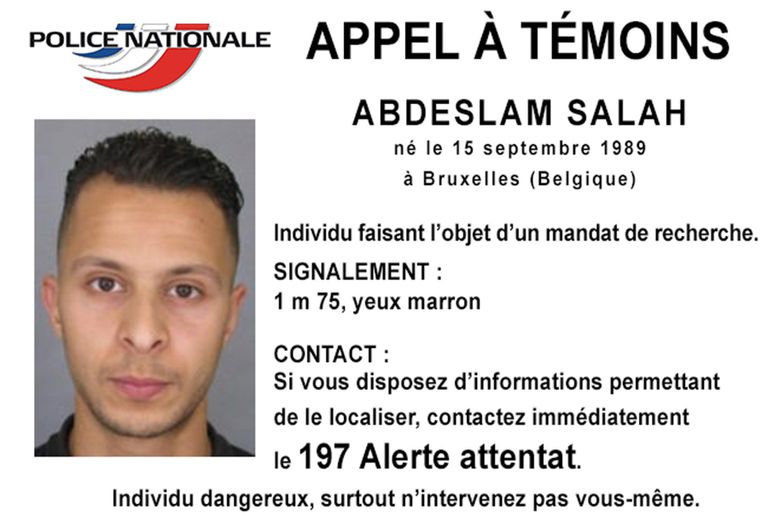 Prantsuse politsei otsib taga Salah Abdelslami. Foto:
