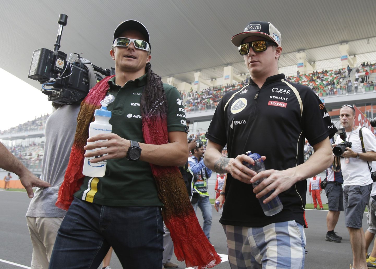 Heikki Kovalainen ja Kimi Räikkönen.