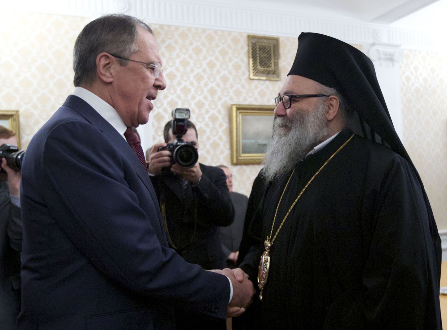 Vene välisminister Sergei Lavrov kohtus täna Antiookia õigeusu patriarhi Johannes X-ga