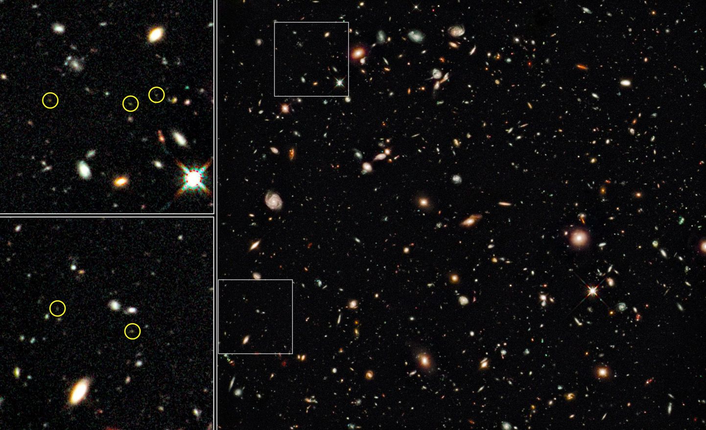 Hubble piilus 13 miljardi aasta taha
