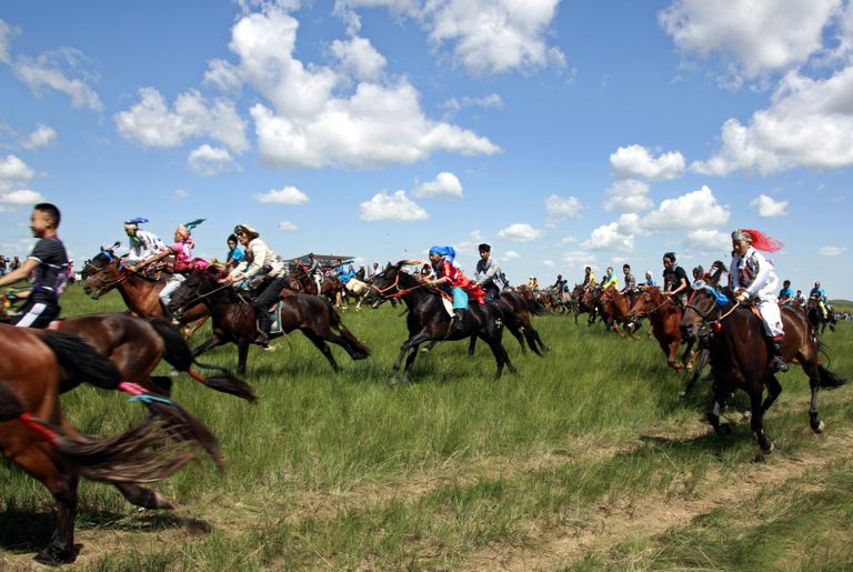 Hobuste võidusõit Mongoolias.