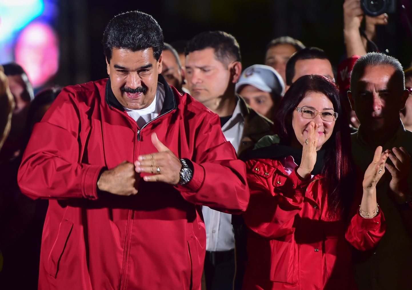 Nicolas Maduro tähistab põhiseaduliku kogu loomist.