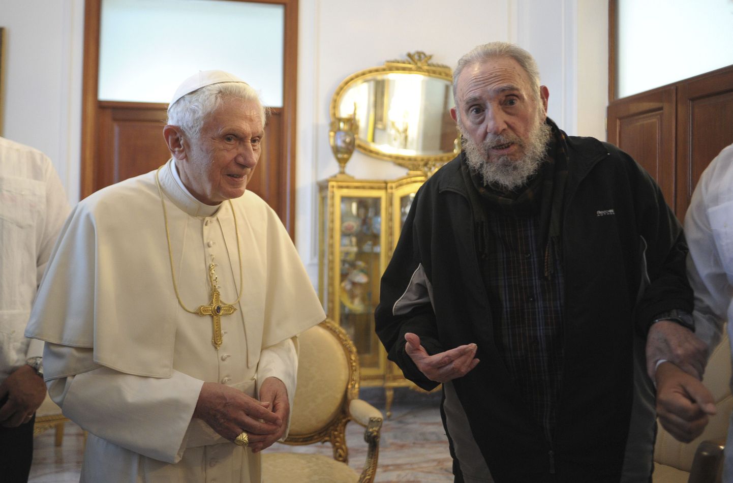 Fidel Castro ja paavst Benedictus XVI Kuuba pealinnas Havannas 28. märtsil 2012.