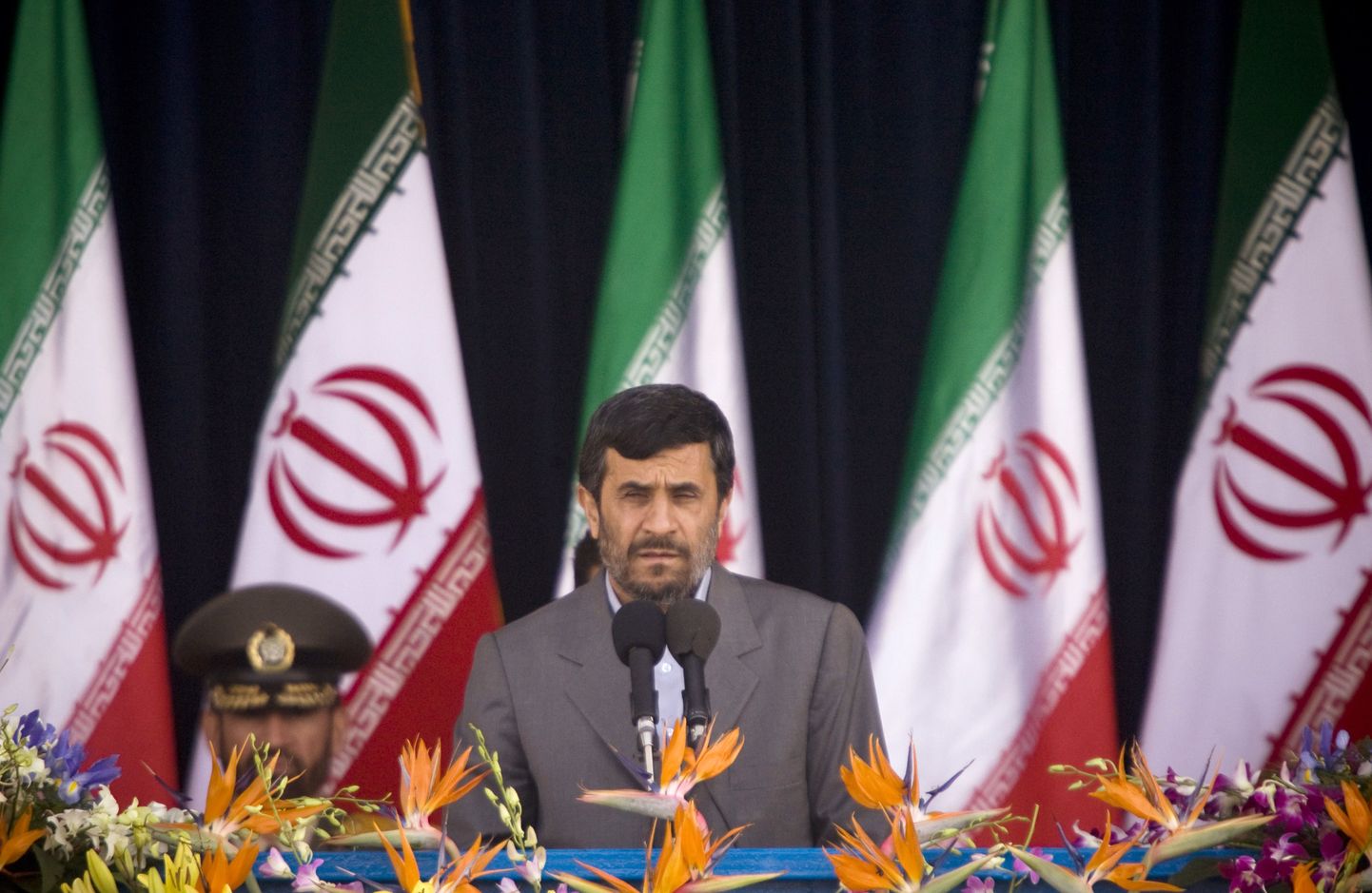 Iraani president Mahmoud Ahmadinejad eile Teheranis.