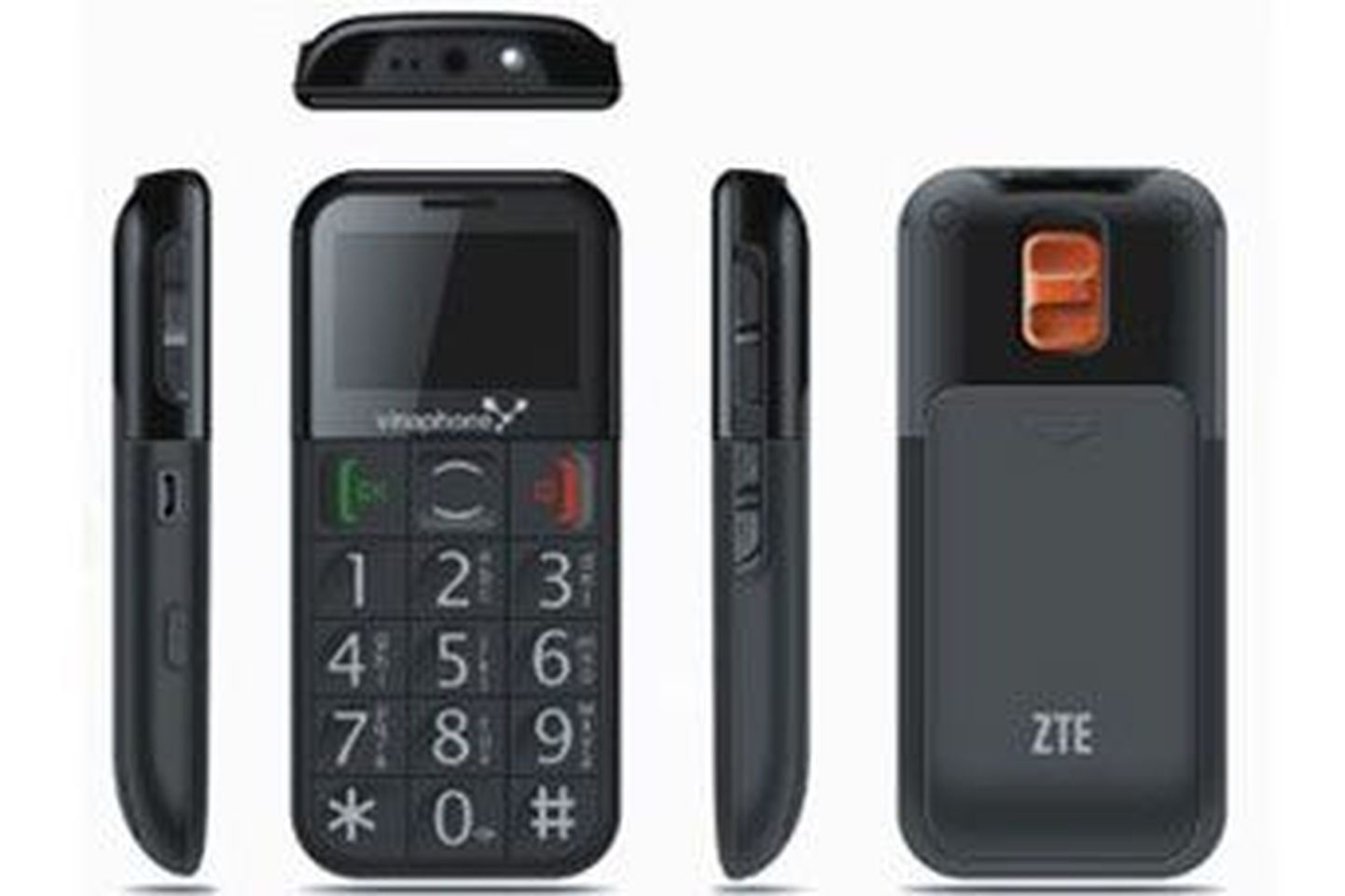 Vanuritele mõeldud telefon ZTE S202.
