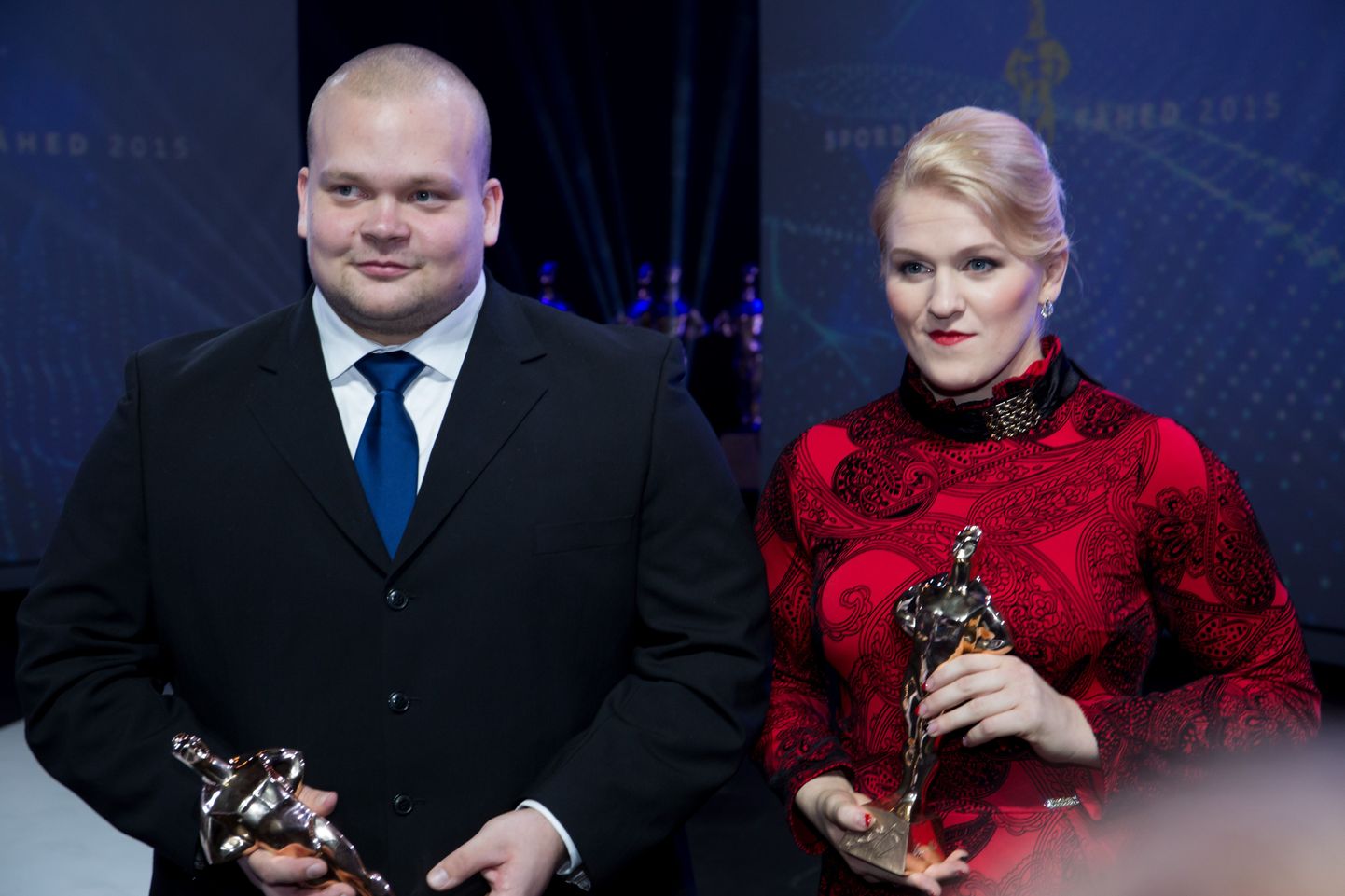 Aasta sporditähed 2015 gala. Mart Seim ja Epp Mäe.