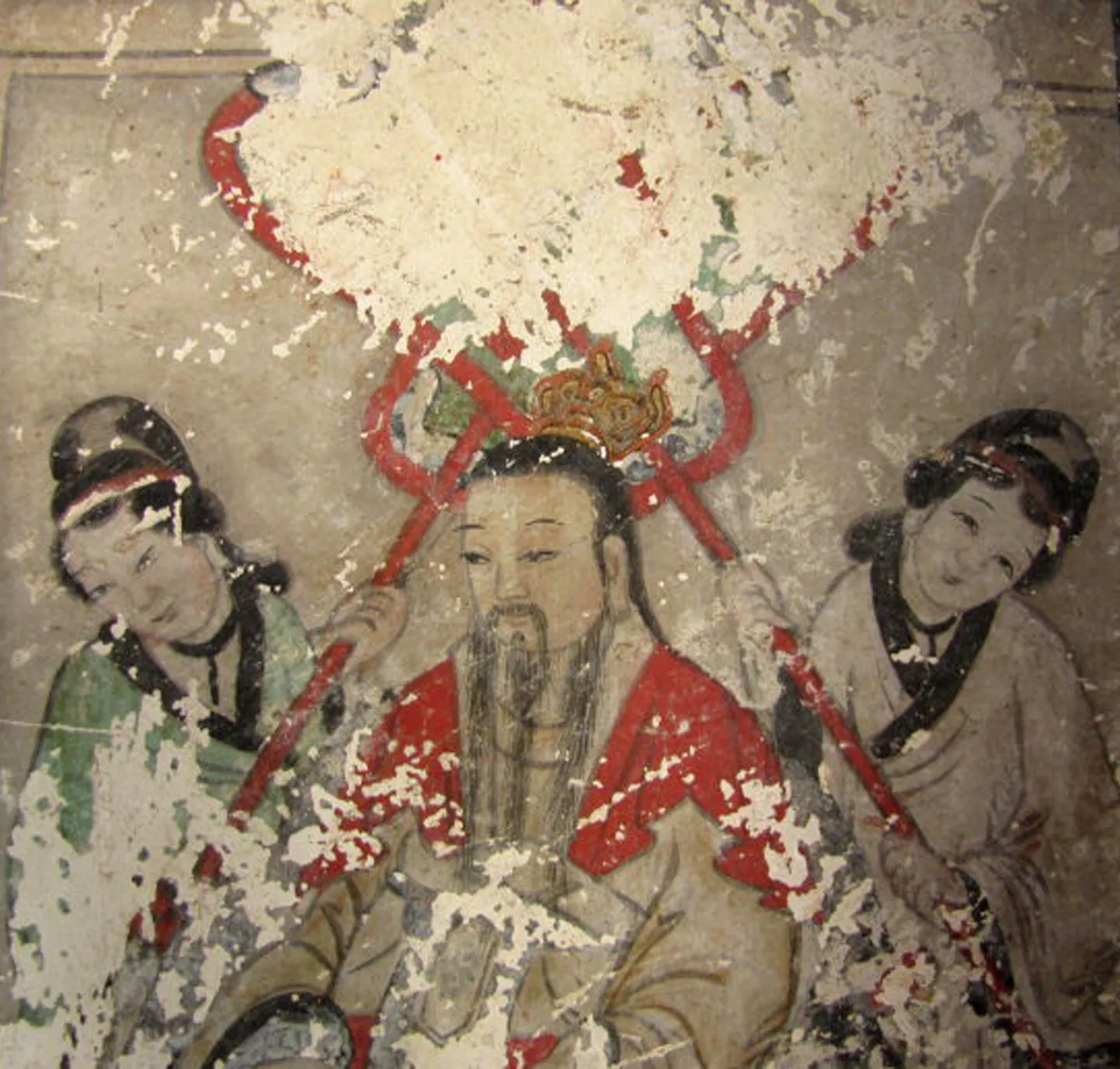 Yunjie tempeli freskod enne restaureerimist.