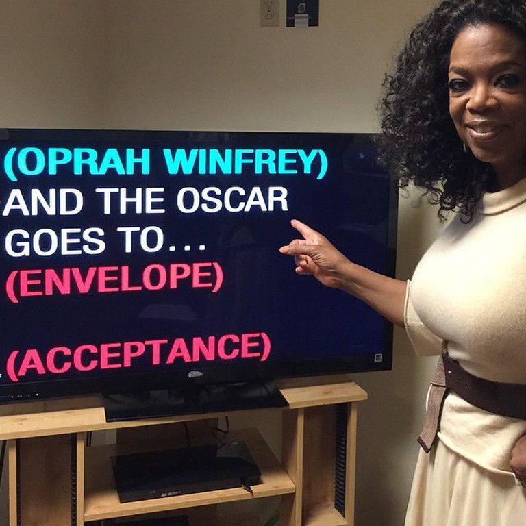 Oprah Winfrey peaproovi ajal lava taga