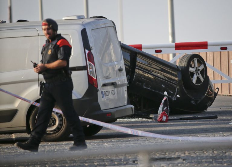 Cambrilsi rünnakus kasutatud auto. Foto: Emilio Morenatti/AP/Scanpix