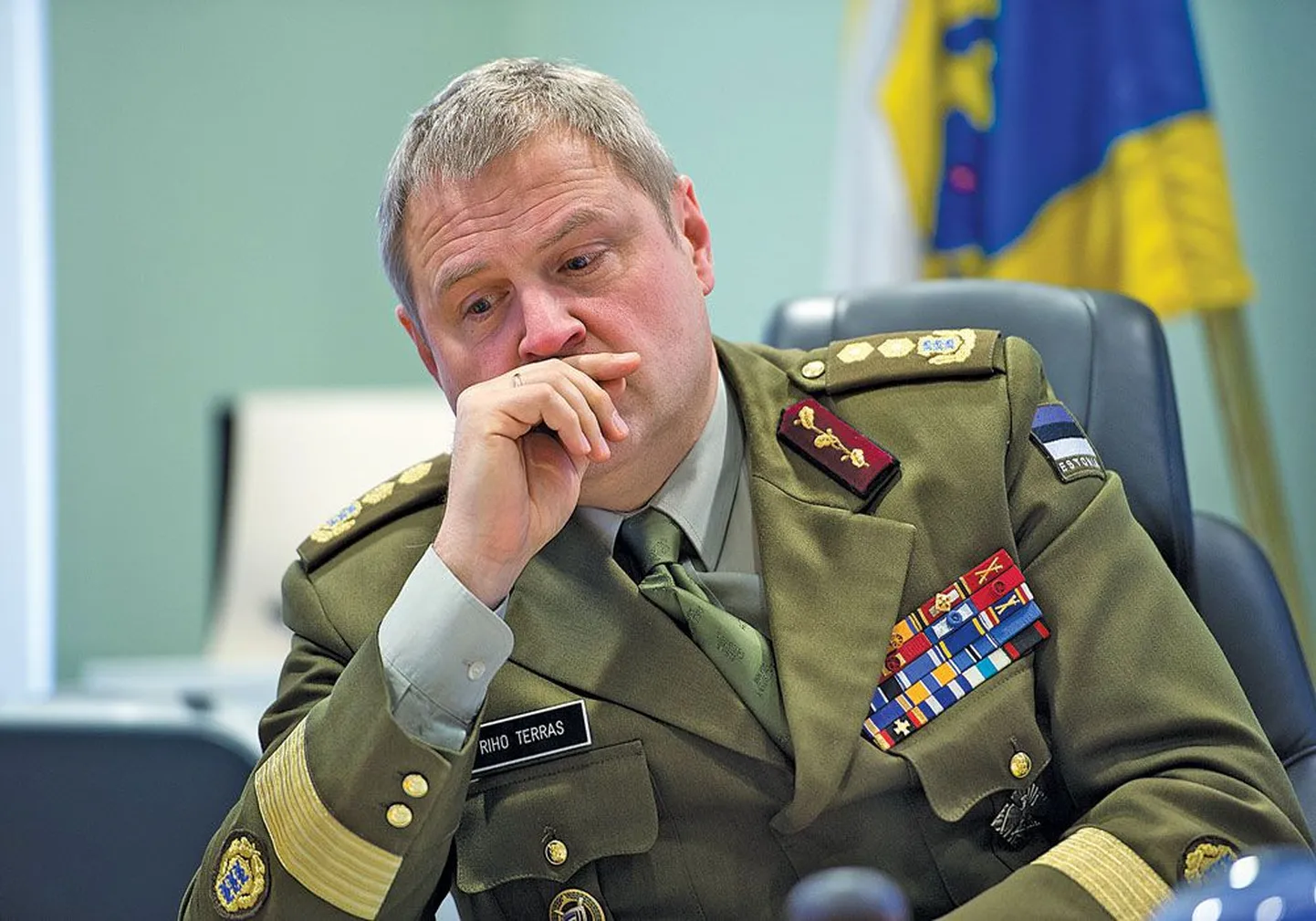 Командующий Силами обороны Эстонии генерал-лейтенант Рихо Террас.