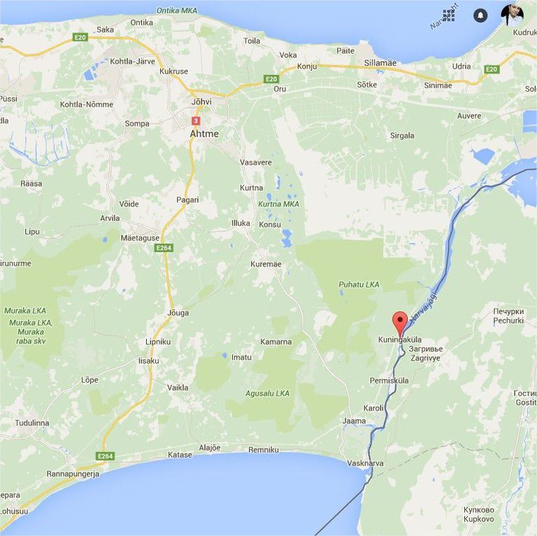 Kuningaküla asukoht kaardil. Allikas: Google maps.