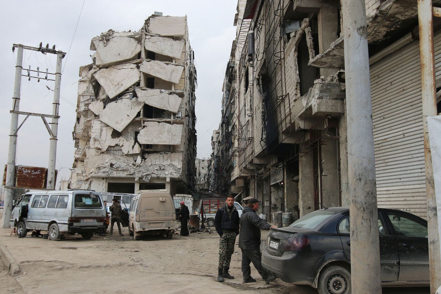Purunenud elumaja Aleppos.