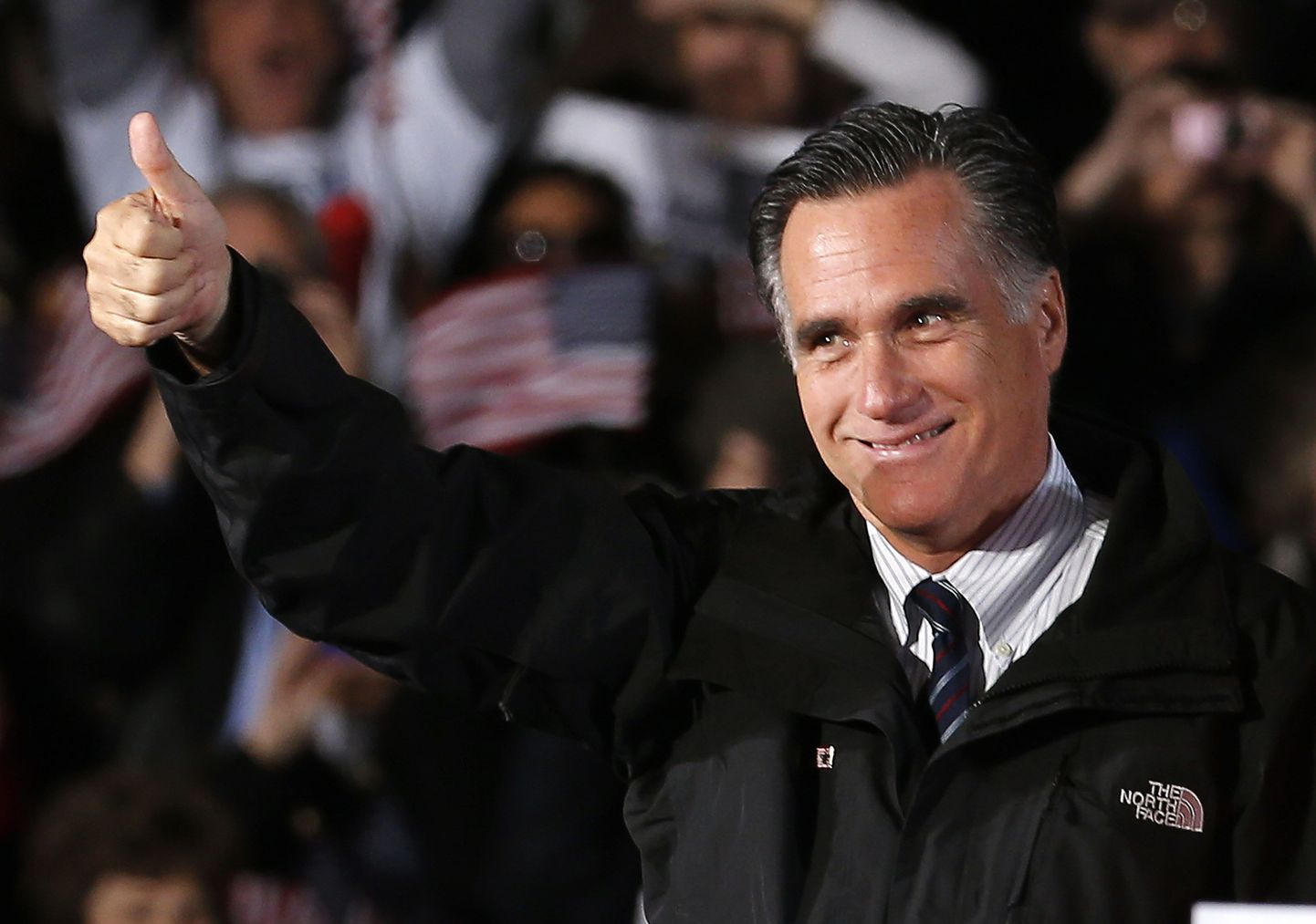 Vabariiklaste presidendikandidaat Mitt Romney eile Ohio osariigis toimunud kampaaniaüritusel.