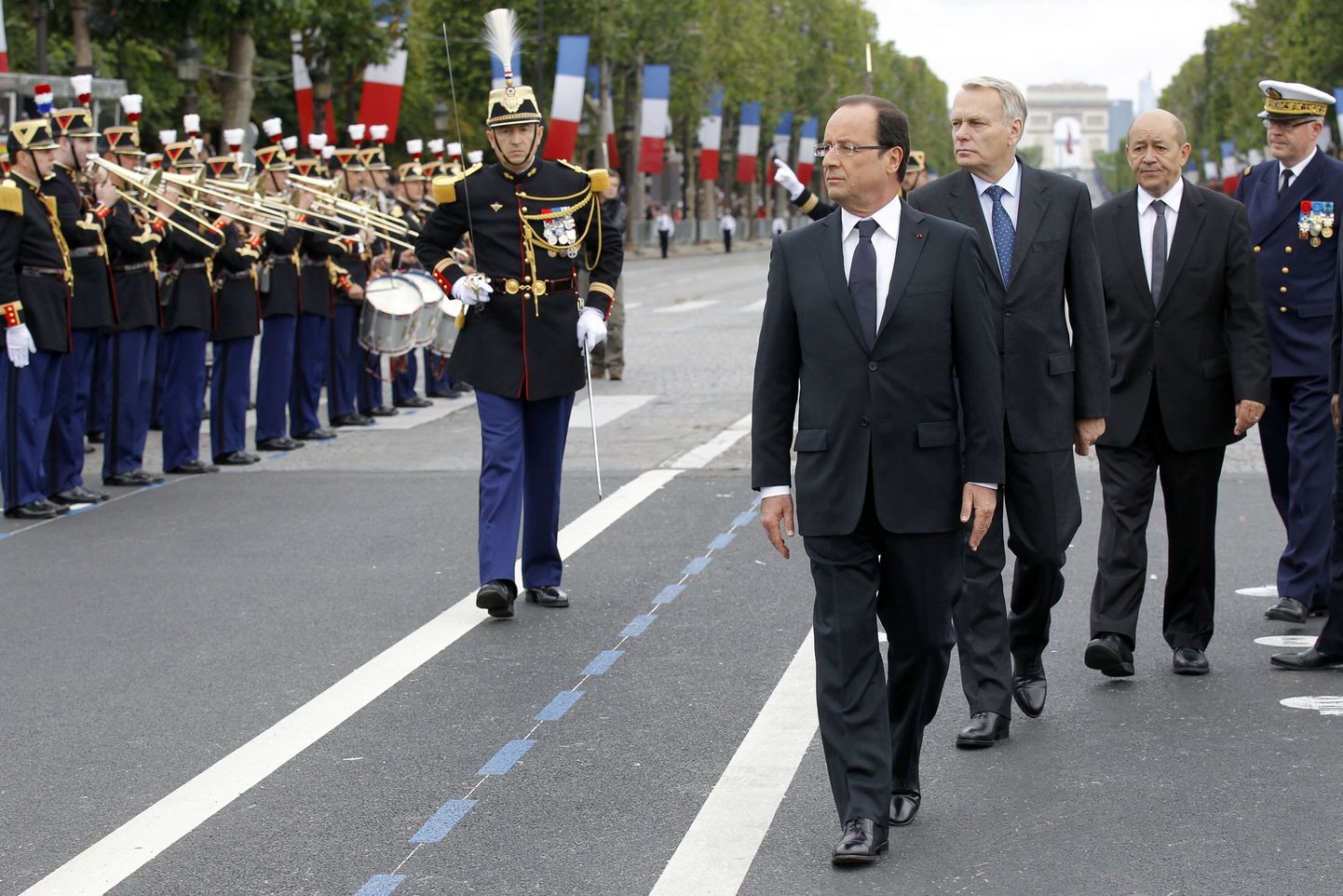 Prantsuse president François Hollande Bastille' päeva paraadil.