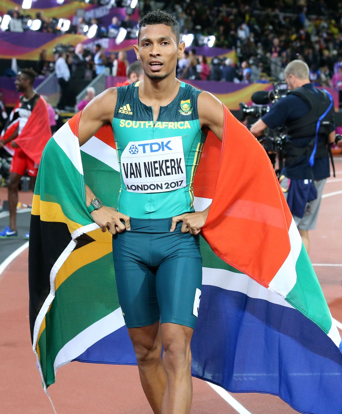 Meeste 400 meetri jooksu maailmarekordimees Wayde Van Niekerk.