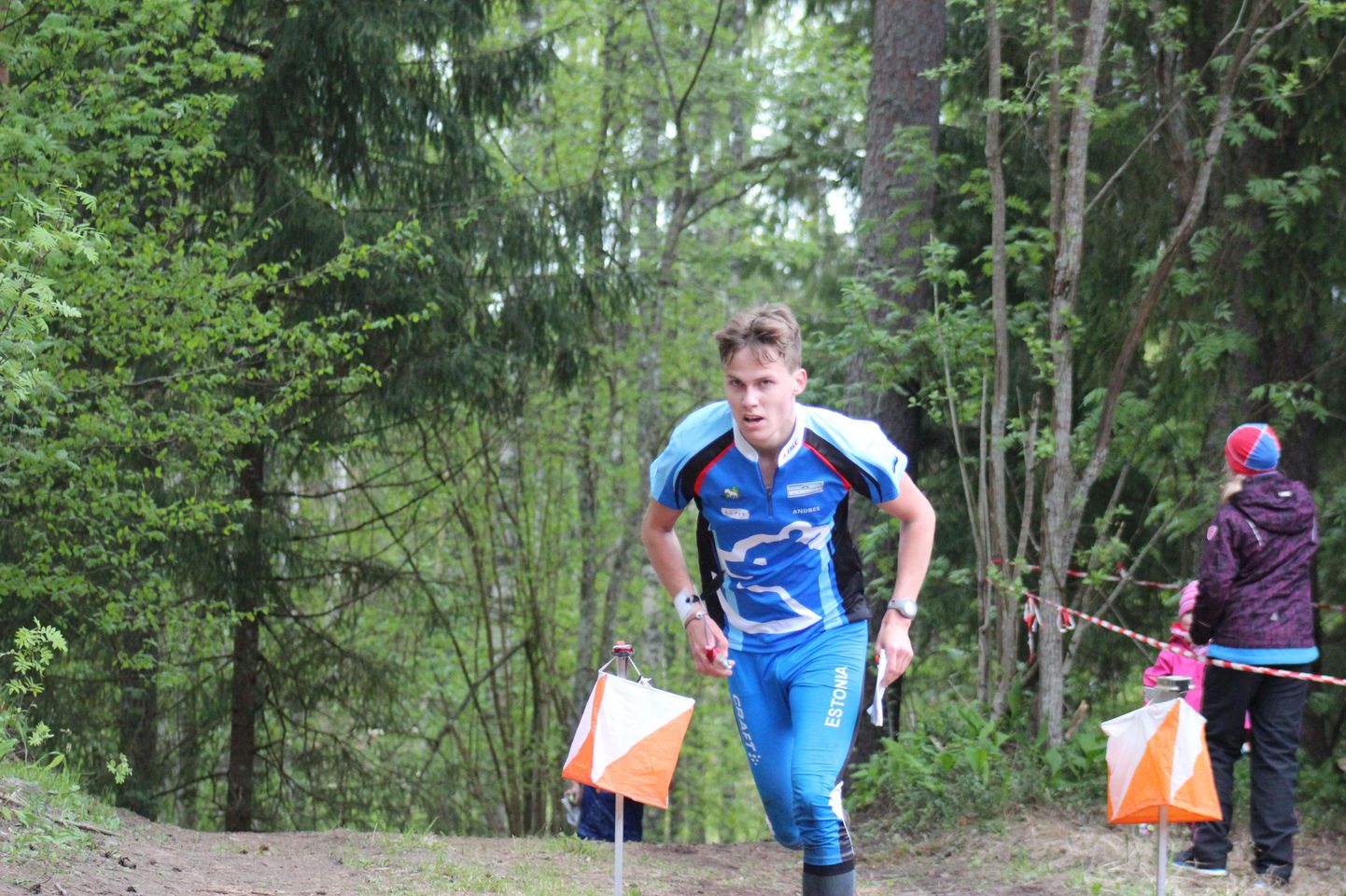 Eesti juunioride meister lühiraja orienteerumises – Andres Saal Otepäält.