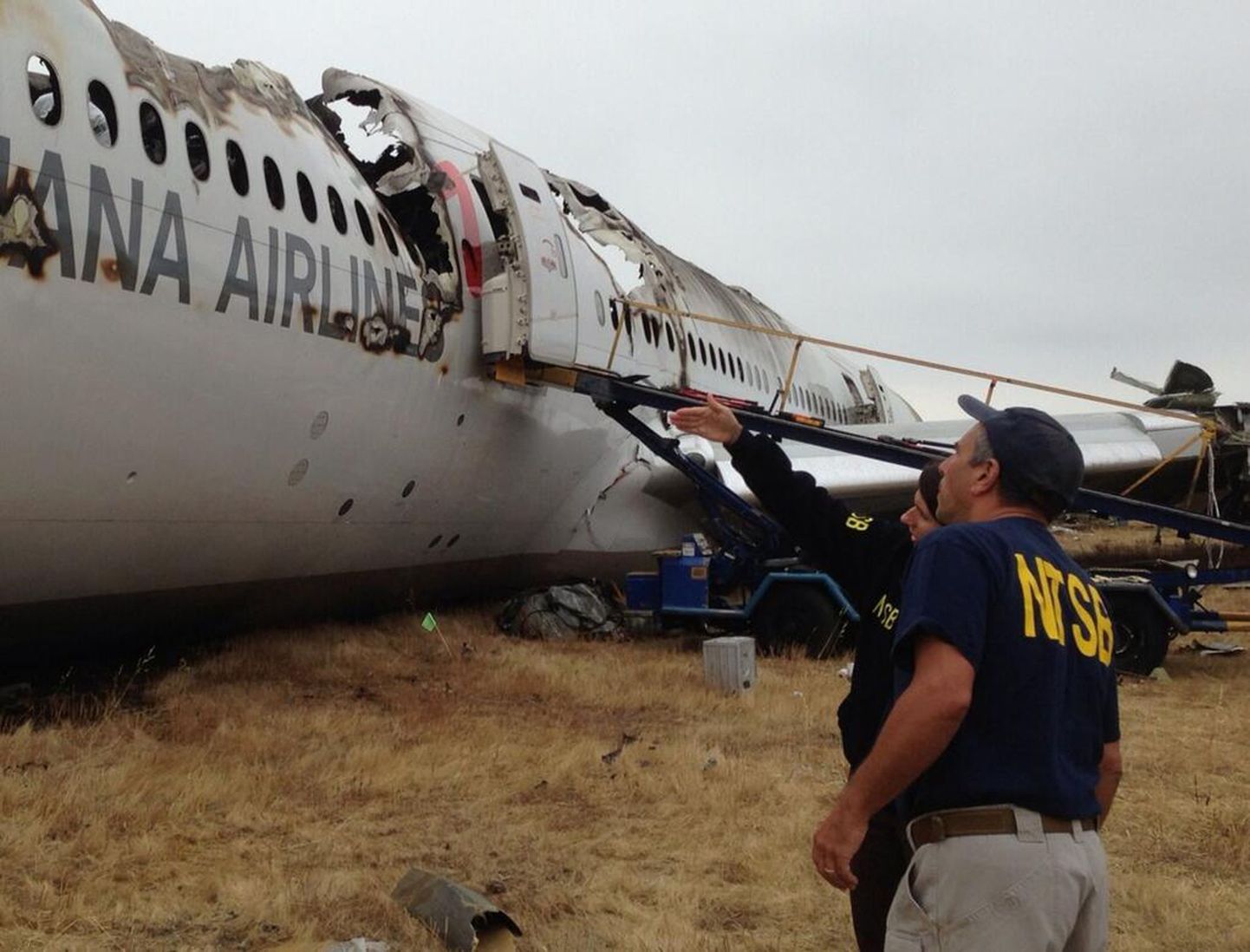San Francisco lennuväljal õnnetusse sattunud Asiana Airlines Boeing 777 vrakk