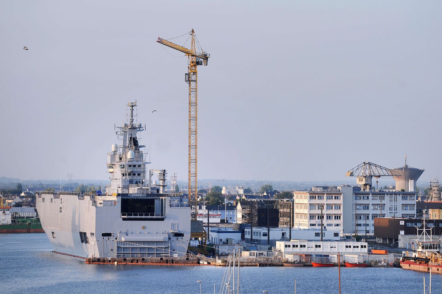 Mistral-tüüpi dessantlaev Vladivostok Lääne-Prantsusmaal Saint-Nazaire'is.