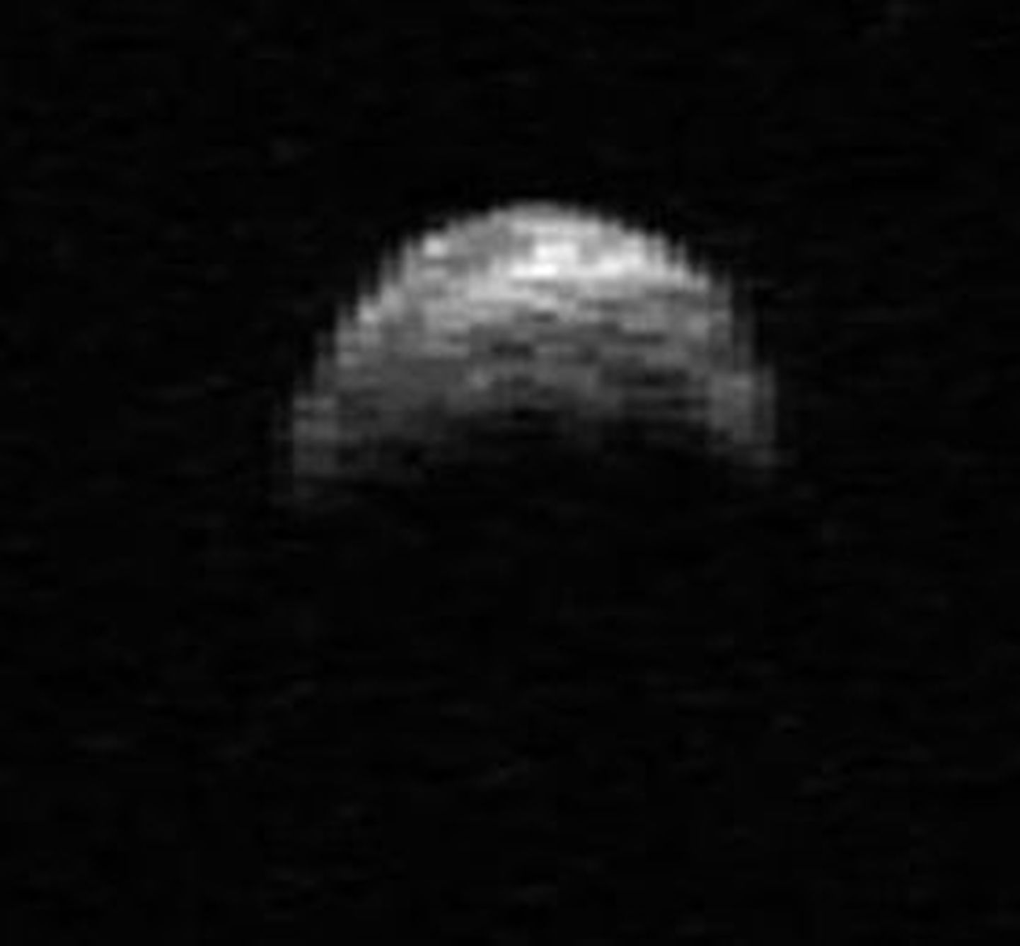 Asteroid 2005 YU55 radaripilt