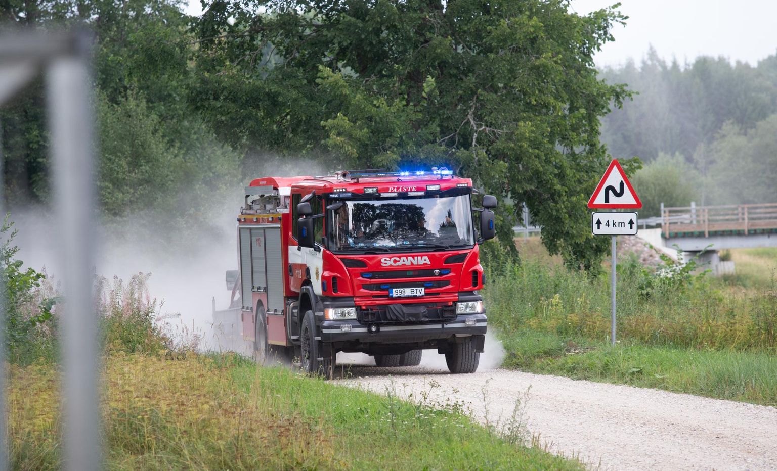 Päästemasin teel õnnetuskohale. Foto on illustratiivne.