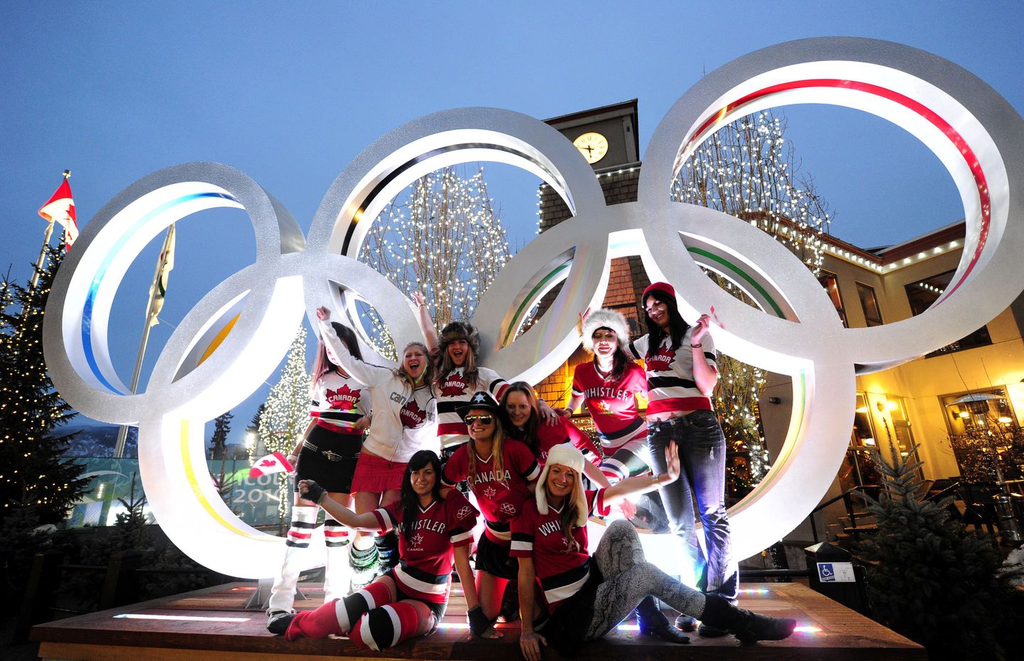 Болельщики олимпийской сборной Канады.