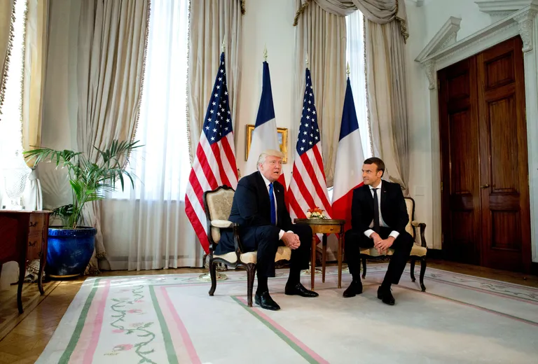 Donald Trump ja Emmanuel Macron kohtusid Brüsselis
