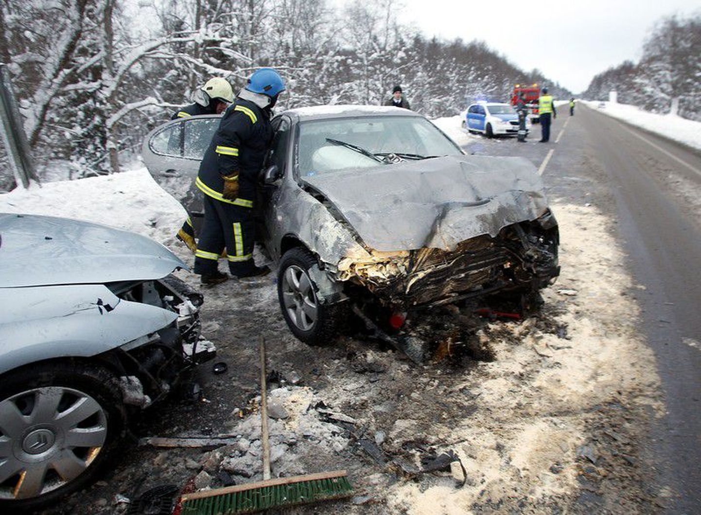 Авария на шоссе Таллинн - Тарту.