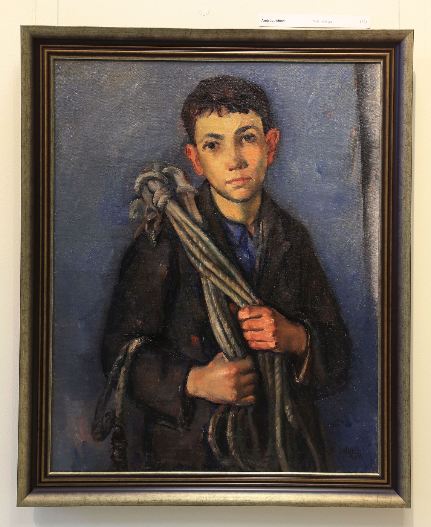 Andrus Johani õlimaal "Poiss köiega" (1934).