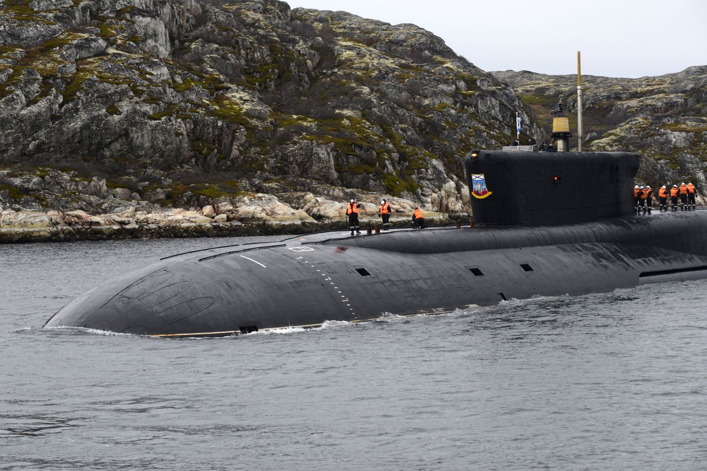 Vene mereväe koosseisu kuuluv tuumaallveelaev Juri Dolgoruki.