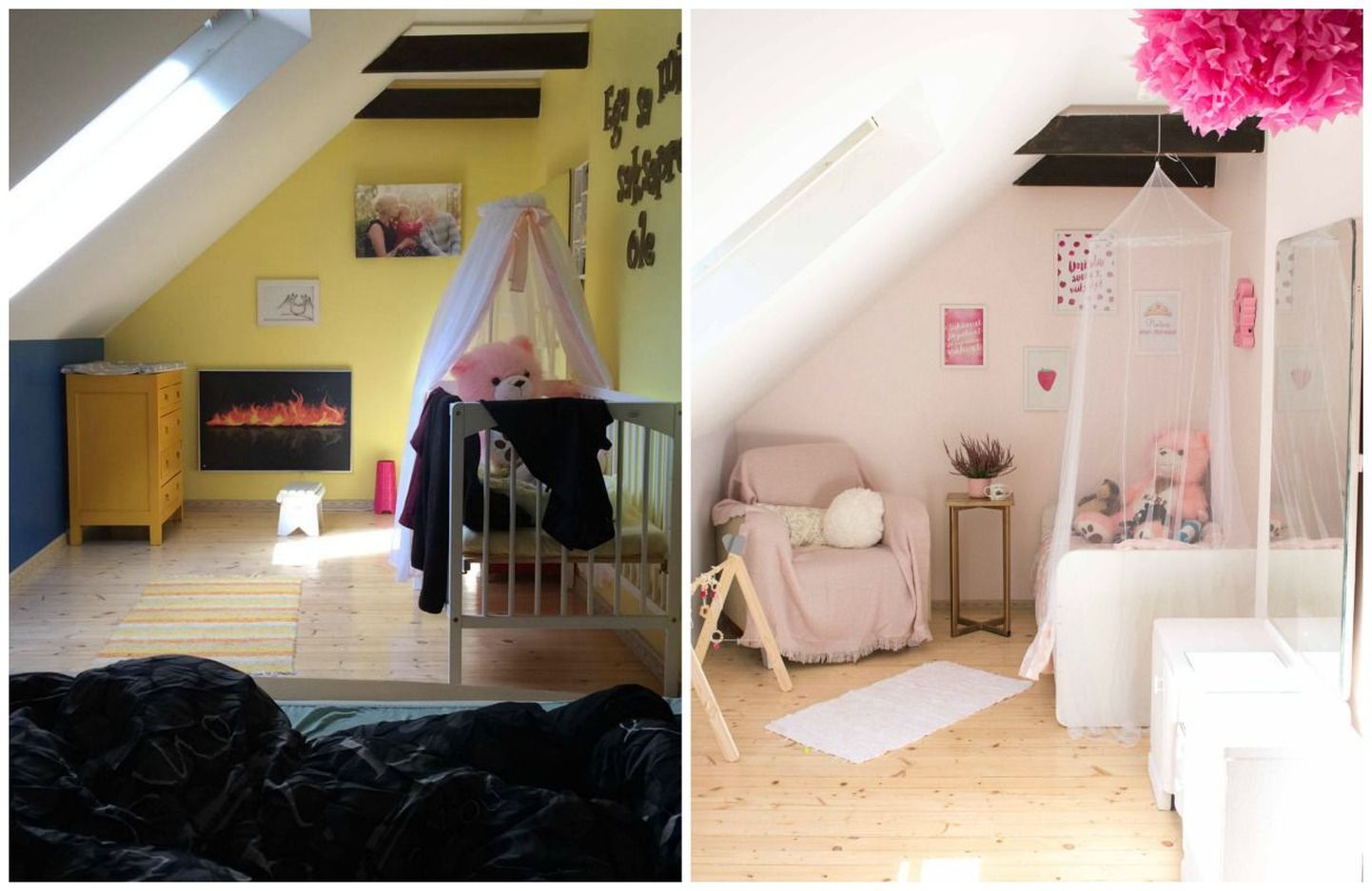 Laste tuba enne ja pärast.