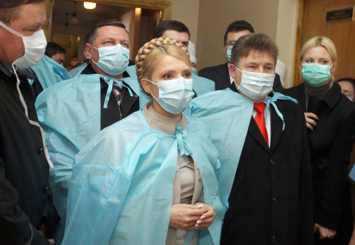 Seagripp Ukrainas. Esiplaanis peaminister Julia Tõmošenko.