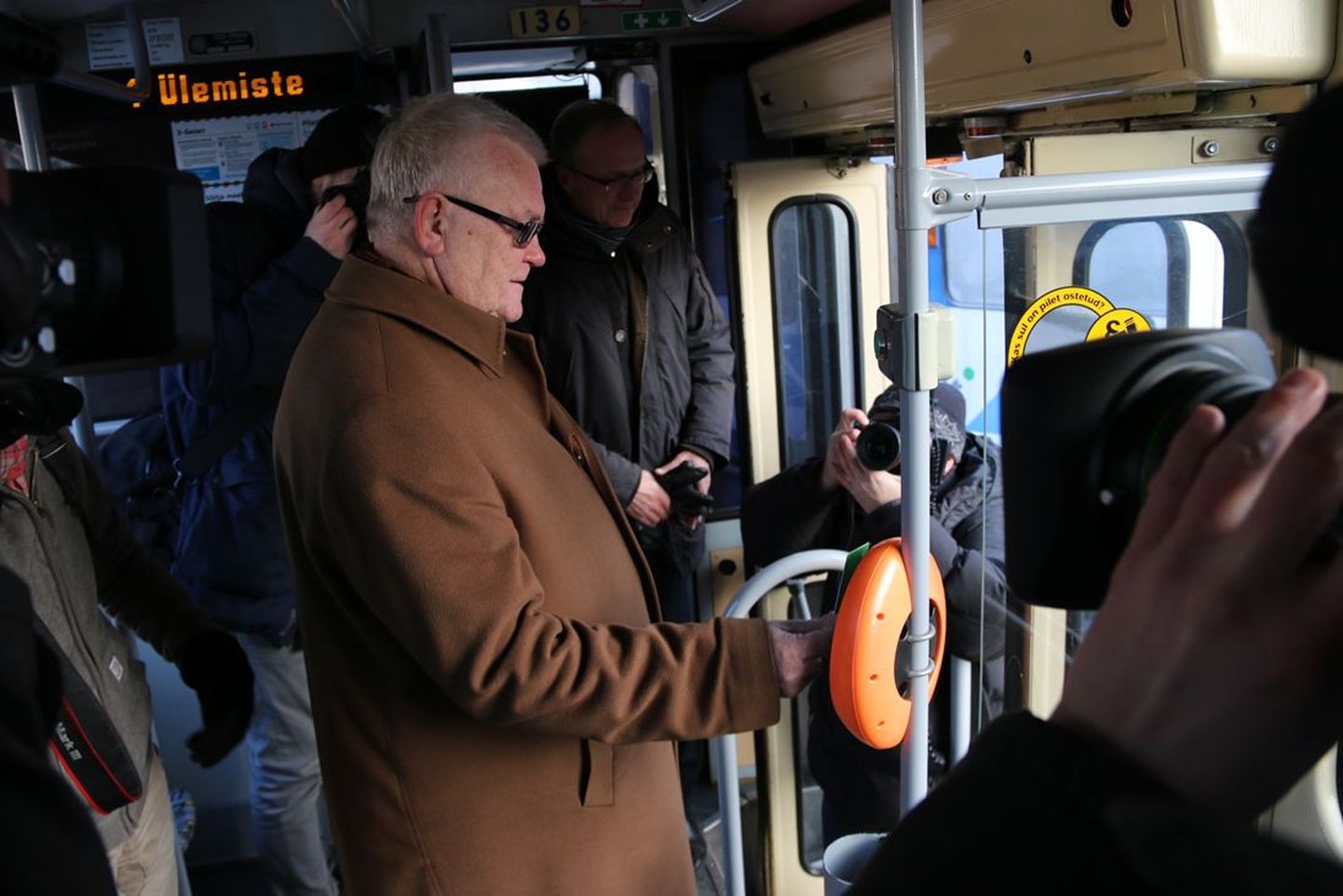 Открытие трамвайного движения в Таллинне после реконструкции.