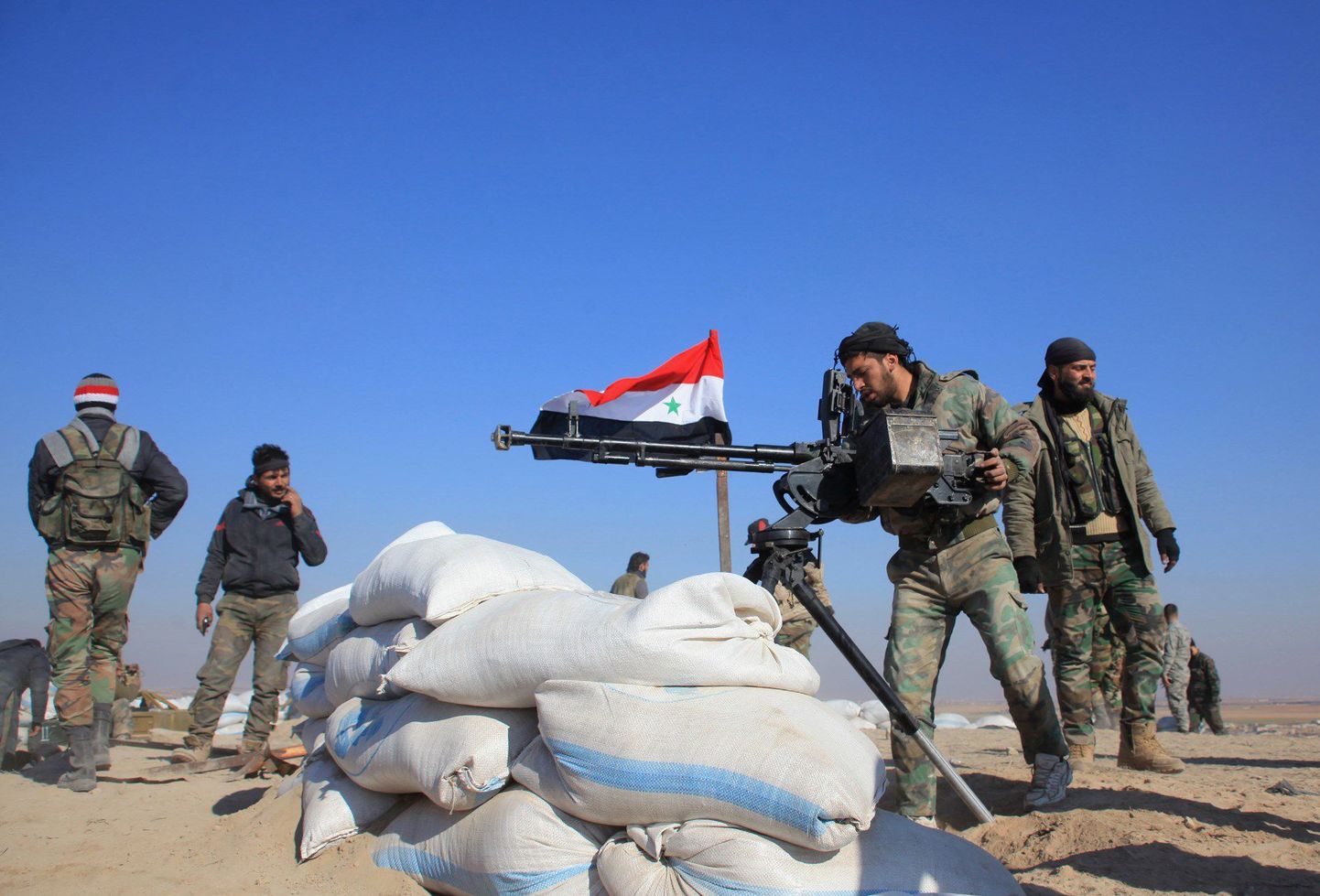 Süüria sõdurid Tal Sharba juures.