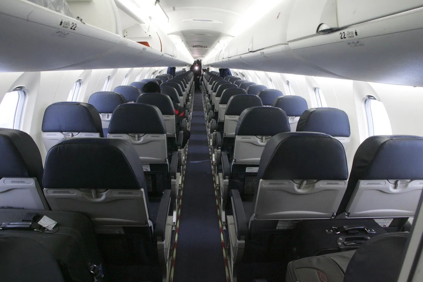 Estonian Airi Bombardier seest poolt