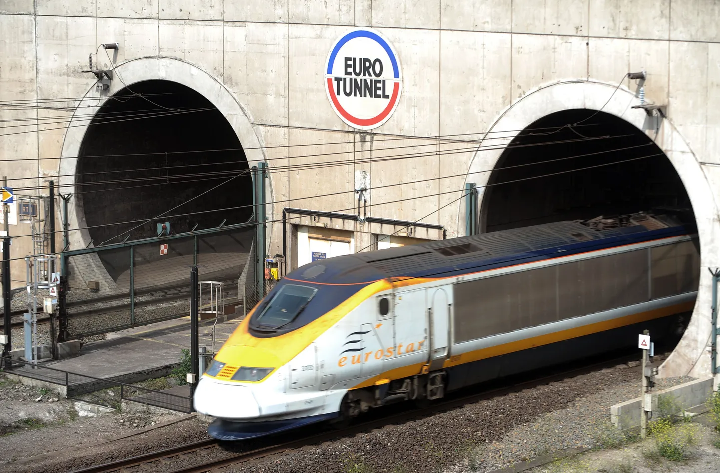 Eurotunnel Prantsusmaal Calais lähedal.