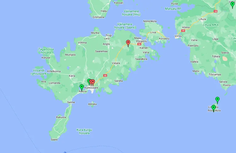PUNASED: 21. mai seisuga on lisandnud kolm uut probleemset kohta.