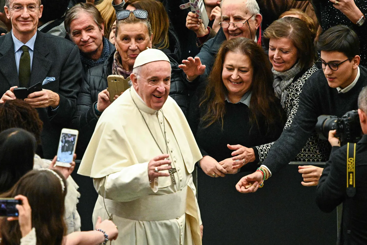 Paavst Franciscus 19. detsembril avalikul audientsil