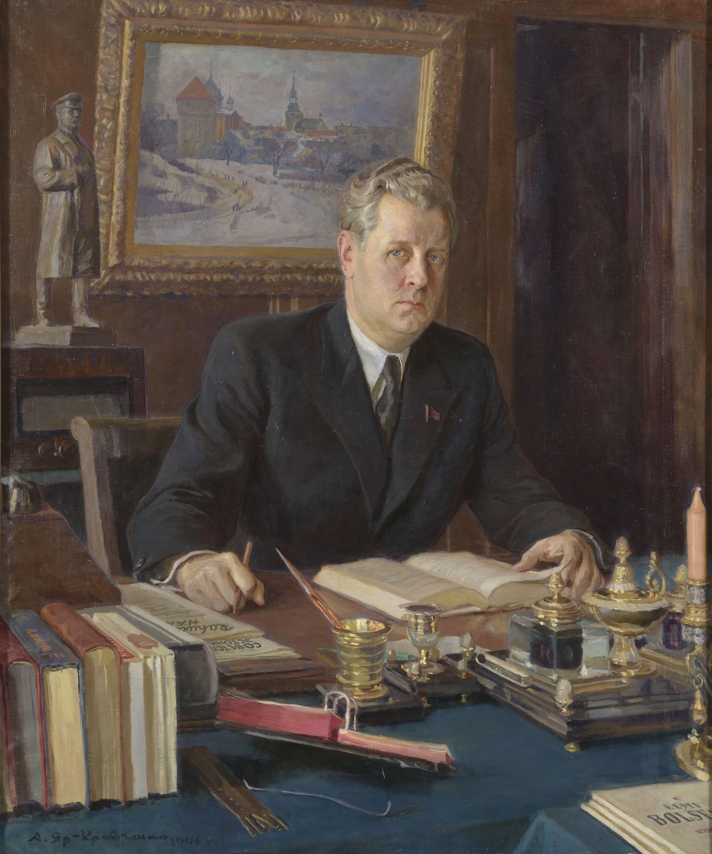 Anatoli Jar-Kravtšenko- Nikolai Karotamme portree. 1946