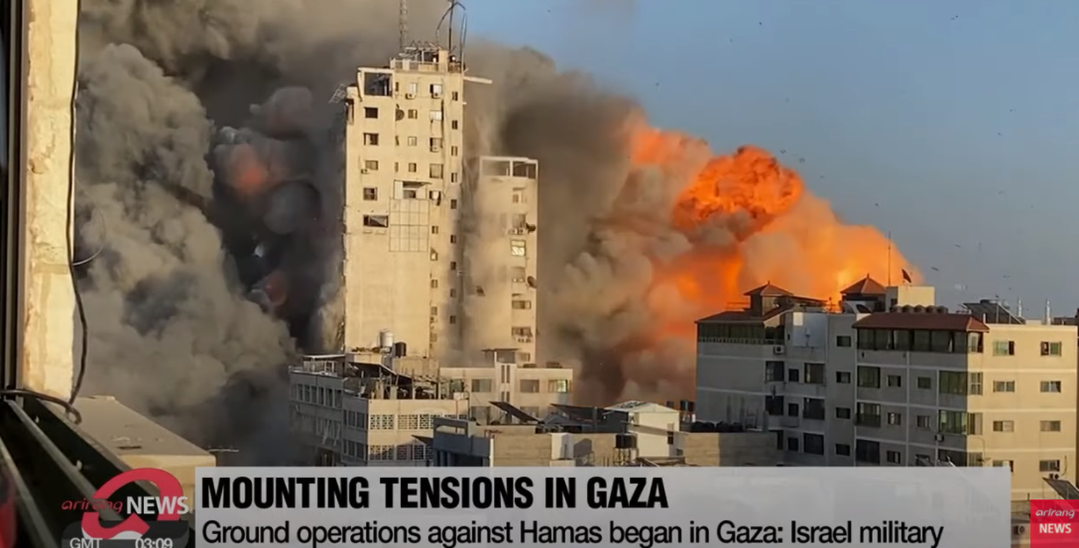 Iisraeli õhurünnakus kannatada saanud hooned Gaza sektoris