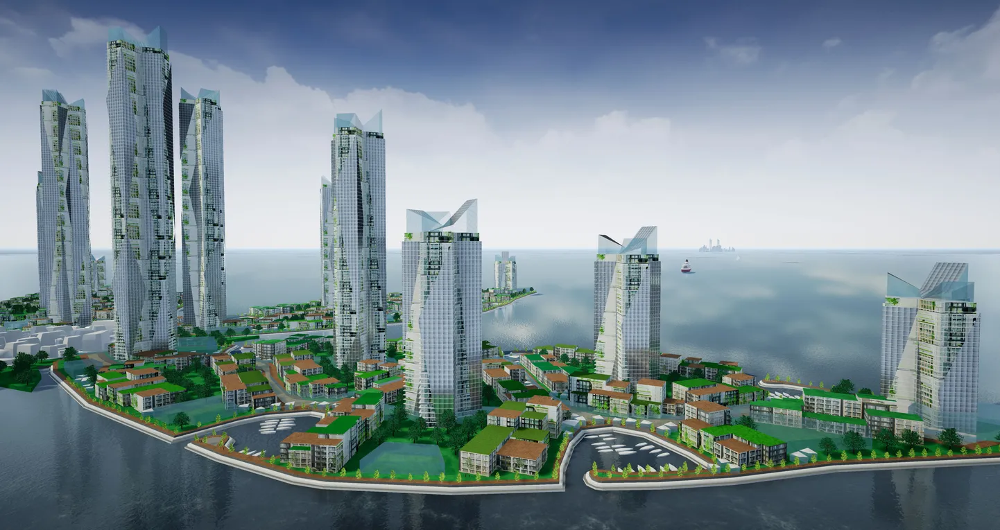 Планируемые Finest Bay Area искусственные острова.